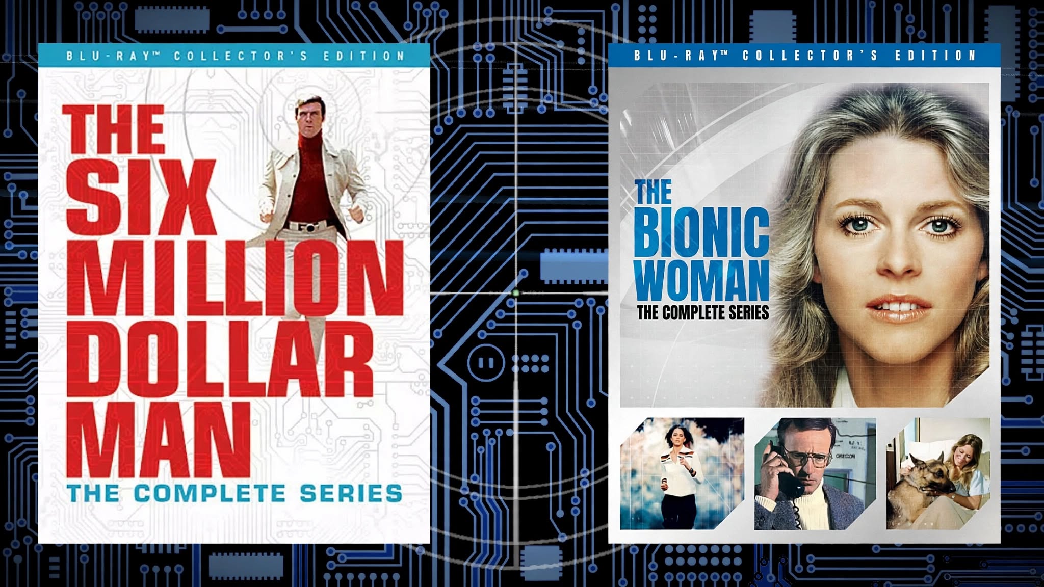 The Six Million Dollar Man and The Bionic Woman complete-series Blu-ray collector’s editions