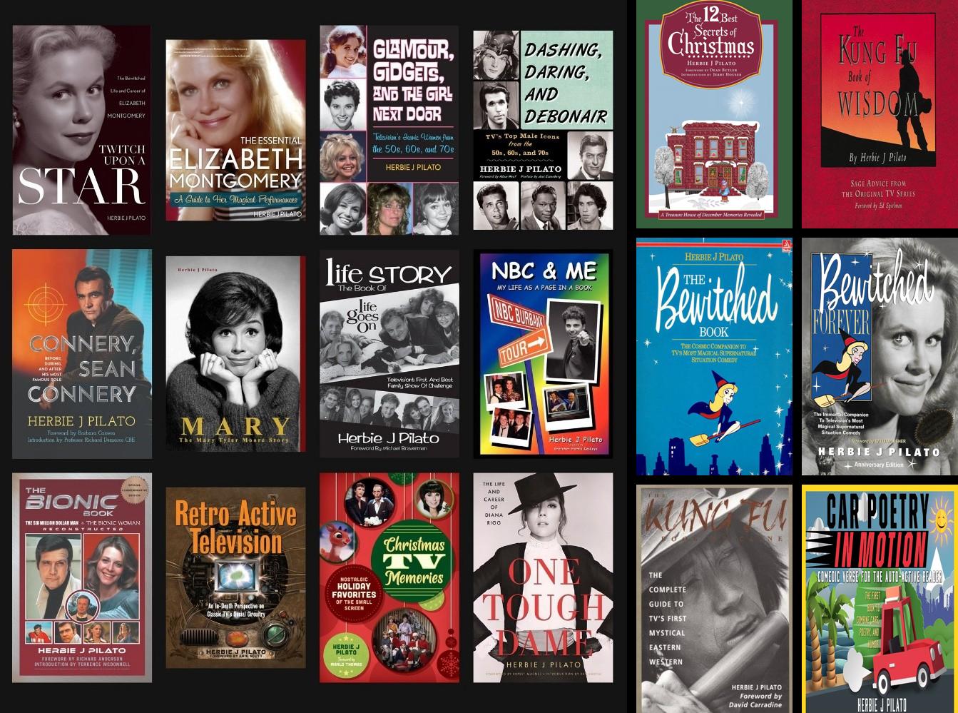 A collection of book covers by Herbie J Pilato