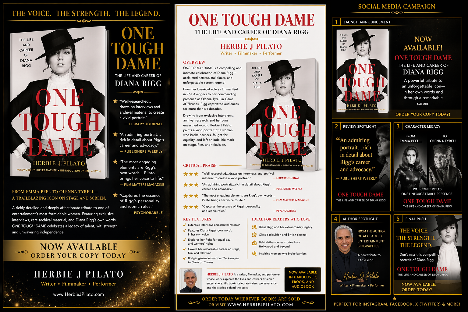 One Tough Dame promotional book display