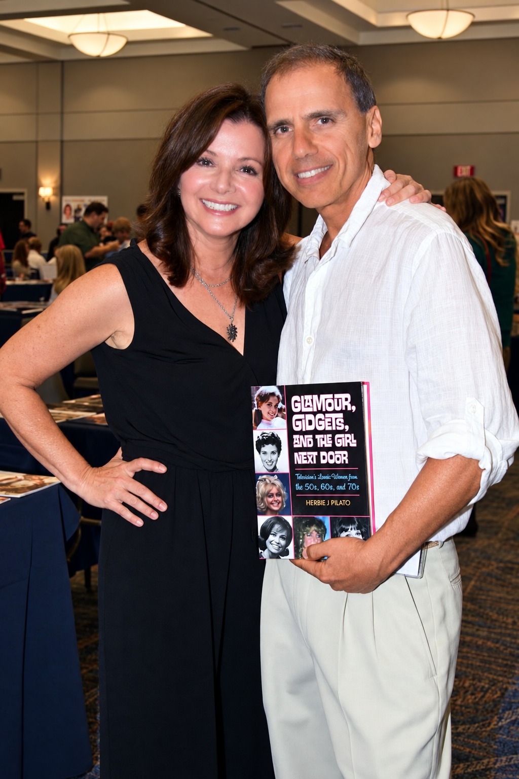 Caryn Richman and Herbie J Pilato with Glamour, Gidgets, and the Girl Next Door