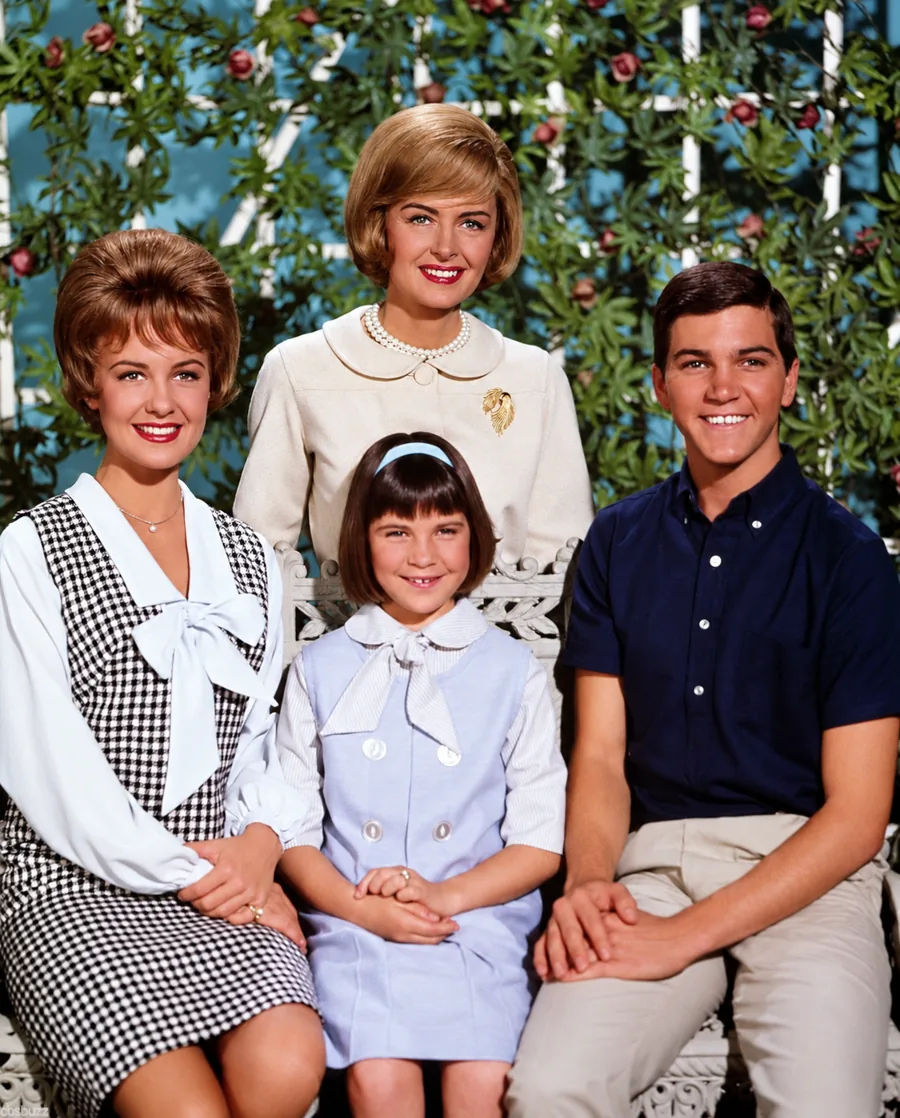 Donna Reed with cast members