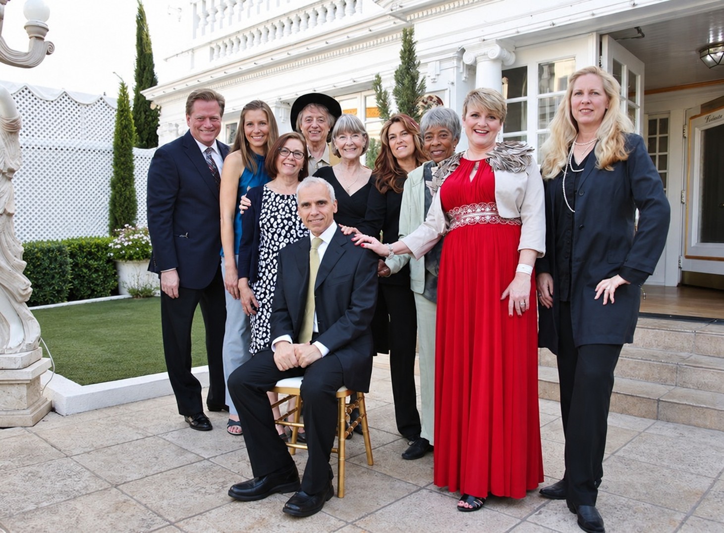 Herbie J Pilato with Little House on the Prairie cast members