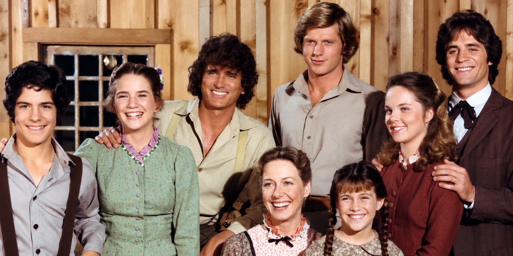 The cast of Little House on the Prairie
