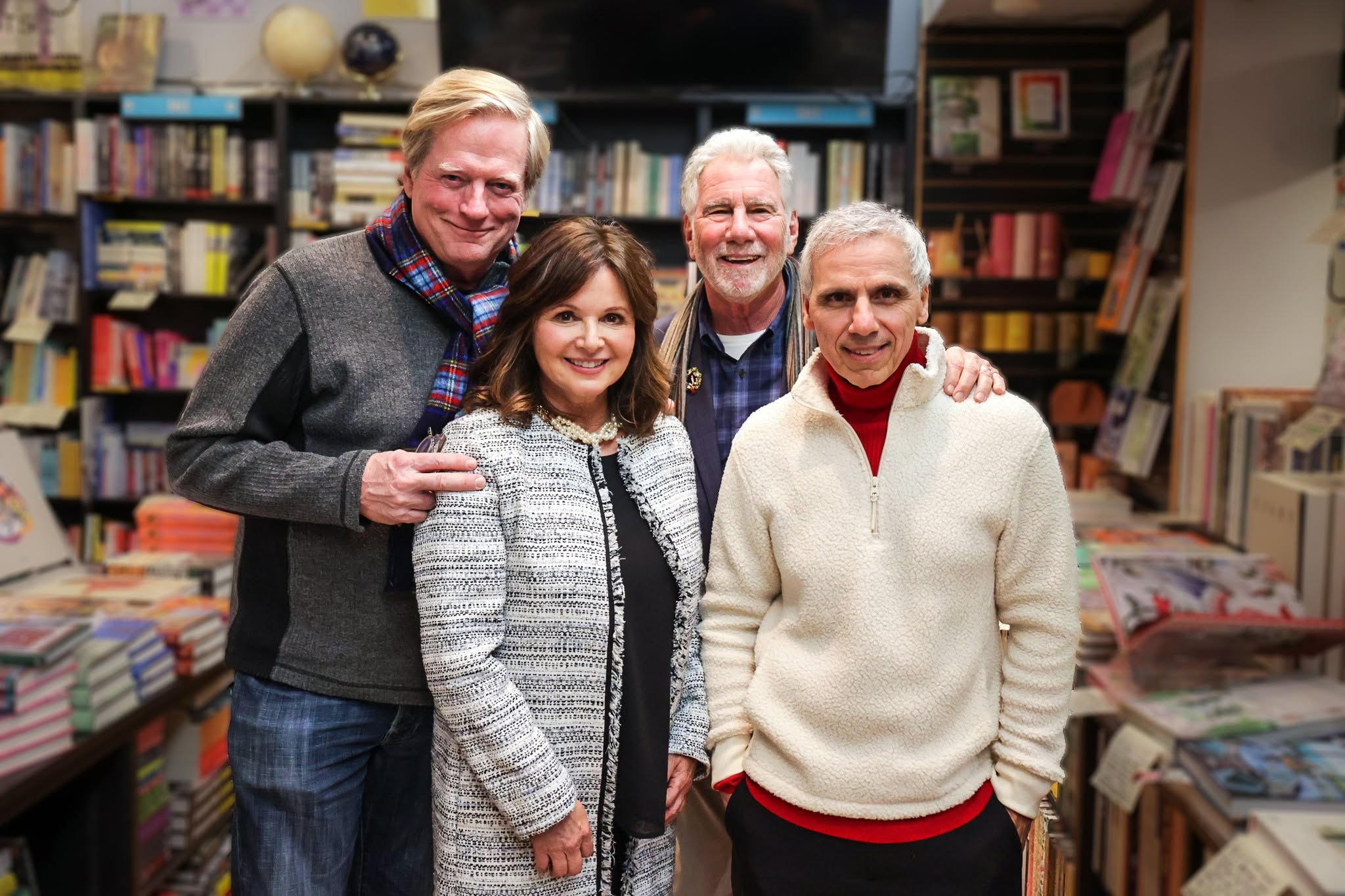 Dean Butler, Caryn Richman, Jerry Houser, and Herbie J Pilato at Book Soup