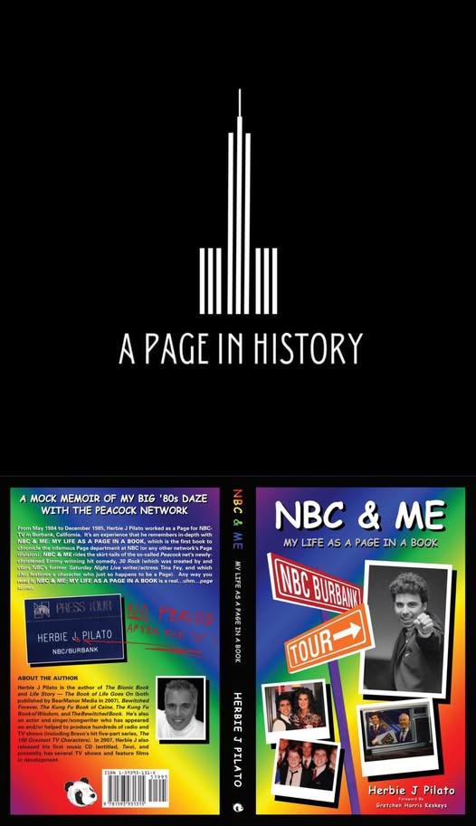 A Page in History podcast artwork featuring NBC & ME