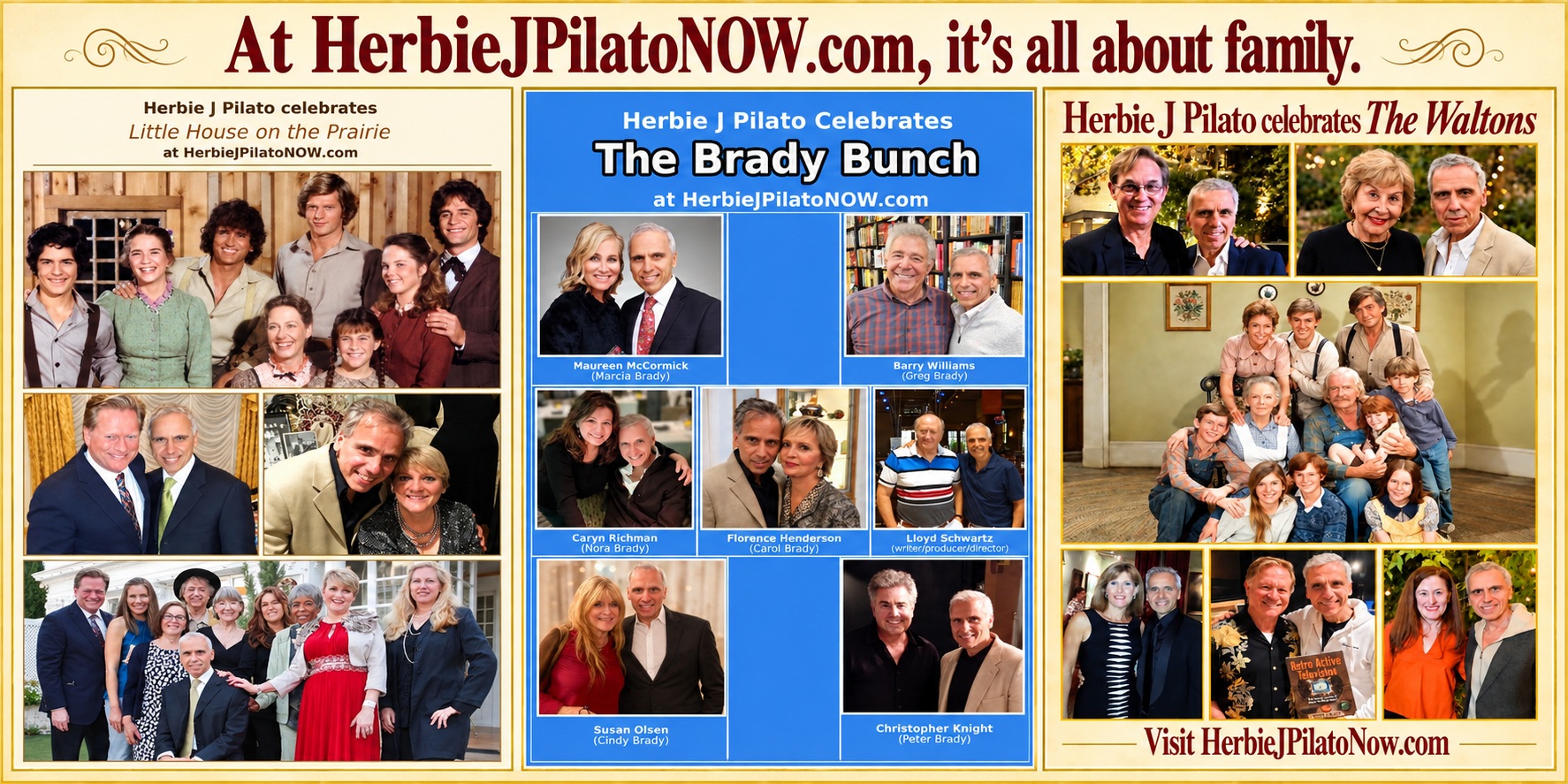 Herbie J celebrates Little House on the Prairie, The Brady Bunch, and The Waltons