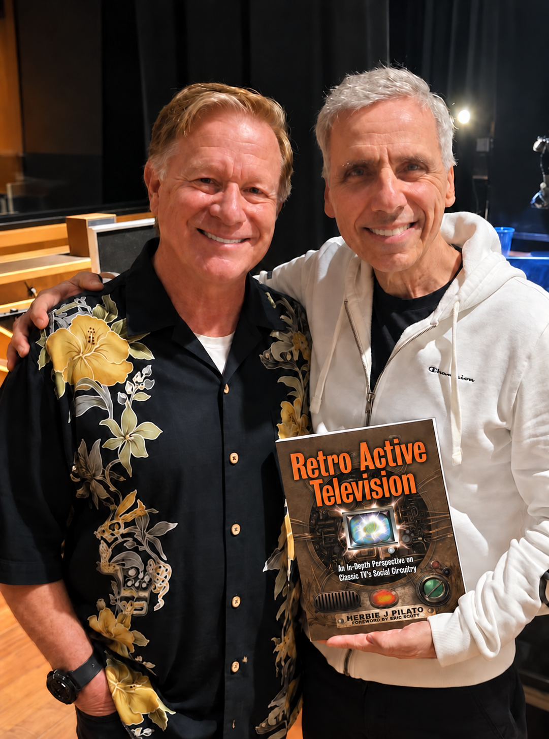 Eric Scott and Herbie J Pilato with Retro Active Television