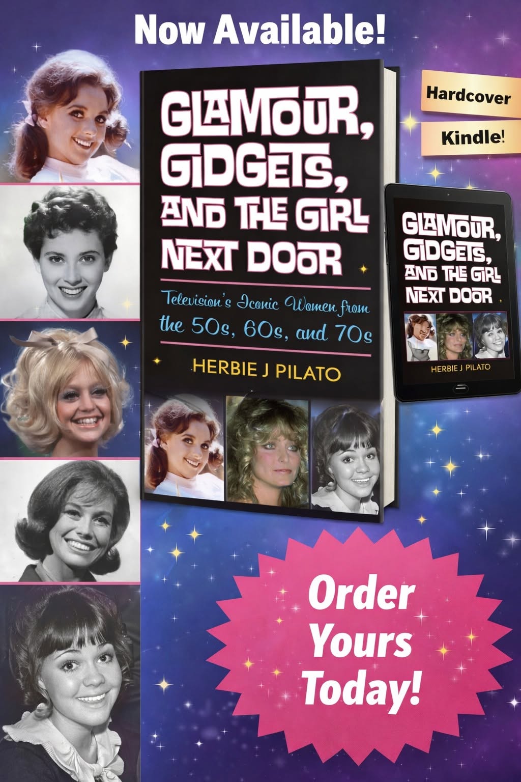 Glamour, Gidgets, and the Girl Next Door by Herbie J Pilato promotional book image