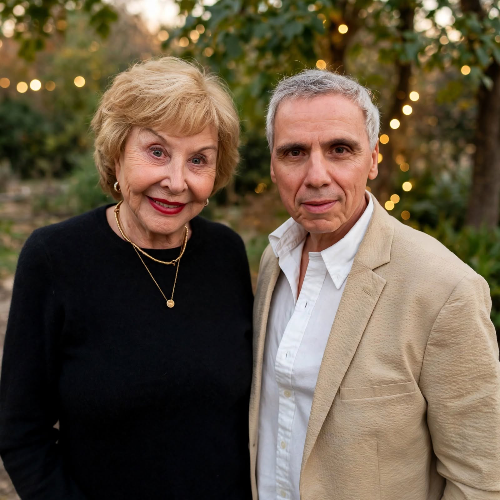 Herbie J Pilato with Michael Learned
